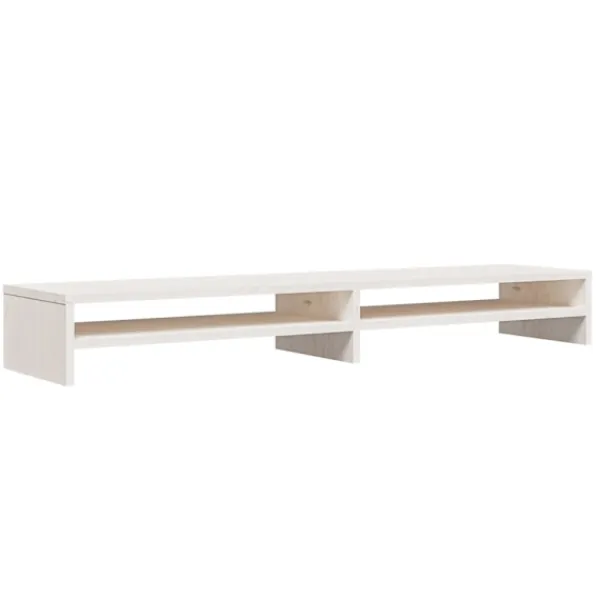 vidaXL Hyllor>Skärmställ 100x24x13 cm massiv furu