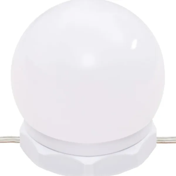vidaXL Sminkbord>Sminkbord med LED 86,5x35x136 cm