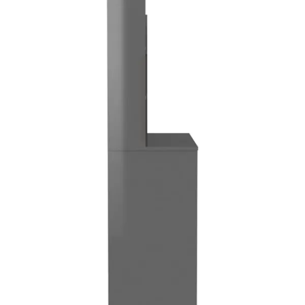 vidaXL Sminkbord>Sminkbord med LED-belysning 100x40x135 cm MDF