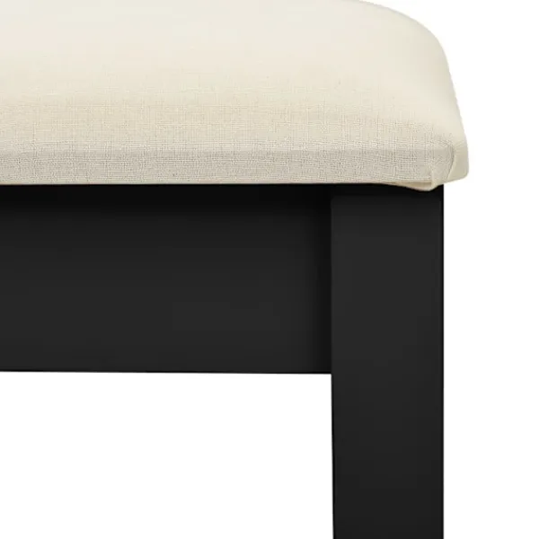 vidaXL Sminkbord>Sminkbord med pall 65x36x128 cm kejsarträ MDF