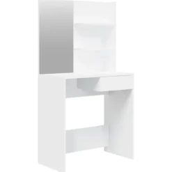 vidaXL Sminkbord>Sminkbord med spegel 74,5x40x141 cm