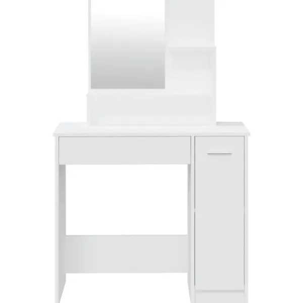 vidaXL Sminkbord>Sminkbord med spegel 86,5x35x136 cm