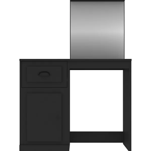 vidaXL Sminkbord>Sminkbord med spegel 90x50x132,5 cm konstruerat trä