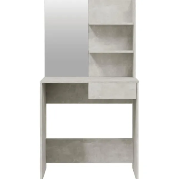 vidaXL Sminkbord>Sminkbord set betong 74,5x40x141 cm