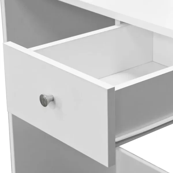 vidaXL Sminkbord>Sminkbord spånskiva 75x40x141 cm