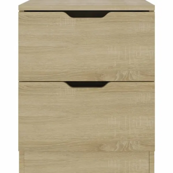 vidaXL Sängar>Sängbord 2 st sonoma-ek 40x40x50 cm spånskiva