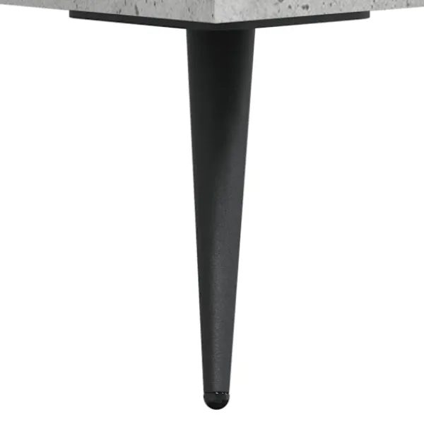 vidaXL Byråer>Sängbord betonggrå 40x40x66 cm konstruerat trä Grå