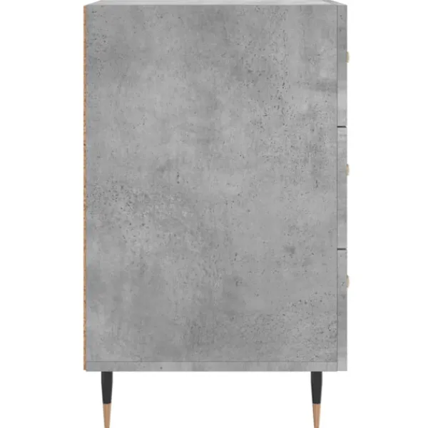 vidaXL Byråer>Sängbord betong 40x40x66 cm konstruerat trä