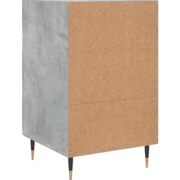 vidaXL Byråer>Sängbord betong 40x40x66 cm konstruerat trä