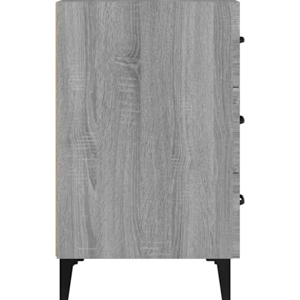 vidaXL Byråer>Sängbord sonoma-ek 40x40x66 cm konstruerat trä