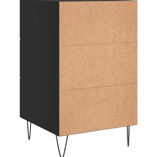 vidaXL Byråer>Sängbord 40x40x66 cm konstruerat trä