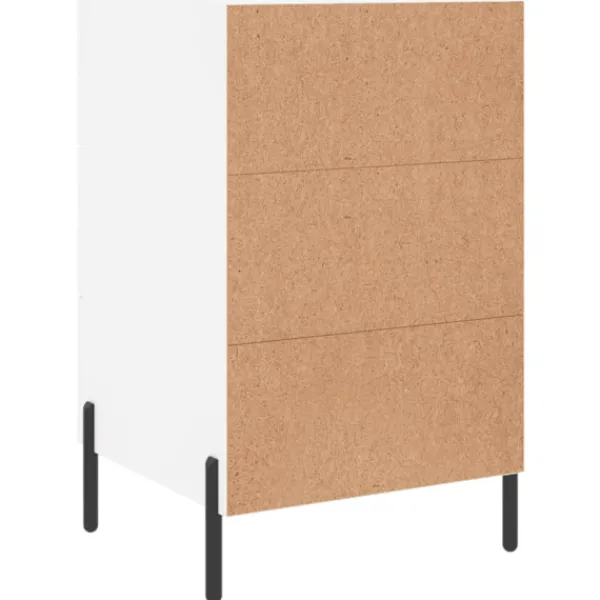 vidaXL Byråer>Sängbord 40x40x66 cm konstruerat trä