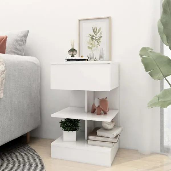 vidaXL Sängar>Sängbord 40x35x65 cm konstruerat trä