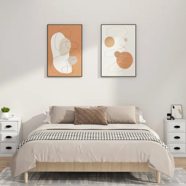 vidaXL Sängar>Sängbord 39x39x67 cm konstruerat trä