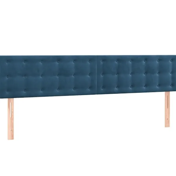 vidaXL Sängar>Sänggavel LED mörk 160x5x78/88 cm sammet