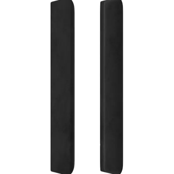 vidaXL Sängar>Sänggavel LED 163x16x118/128 cm sammet