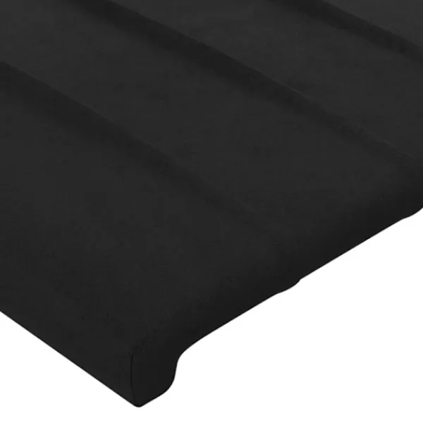 vidaXL Sängar>Sänggavel LED 163x16x118/128 cm sammet