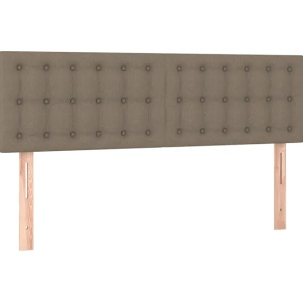 vidaXL Sängar>Sänggavel LED 144x5x78/88 cm tyg
