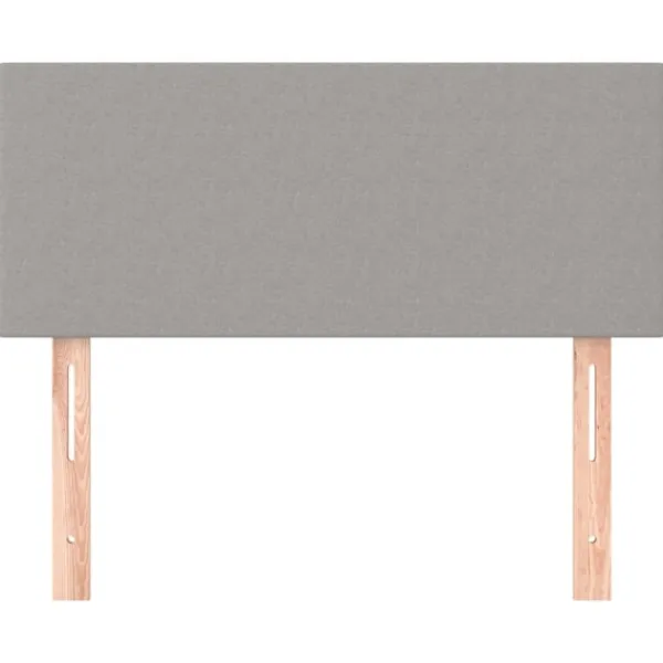 vidaXL Sängar>Sänggavel 90x5x78/88 cm tyg Grå