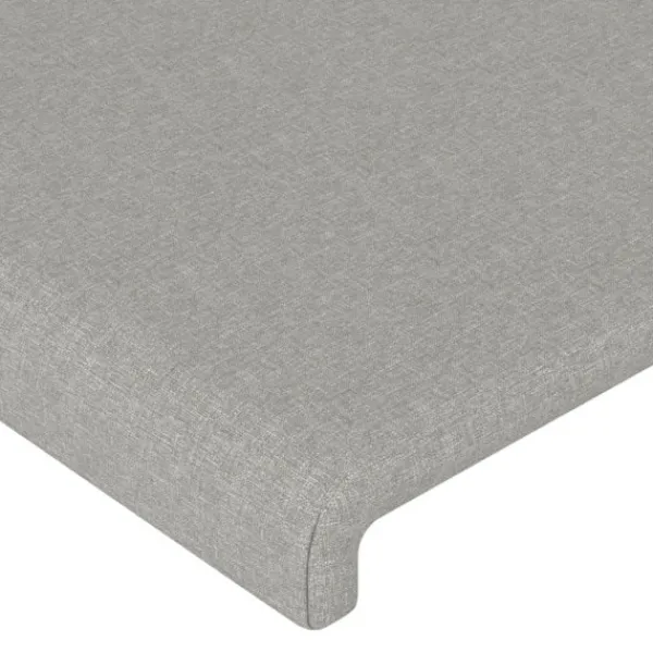 vidaXL Sängar>Sänggavel 90x5x78/88 cm tyg Grå