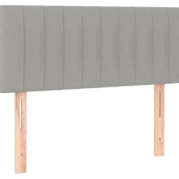 vidaXL Sängar>Sänggavel 90x5x78/88 cm tyg Grå