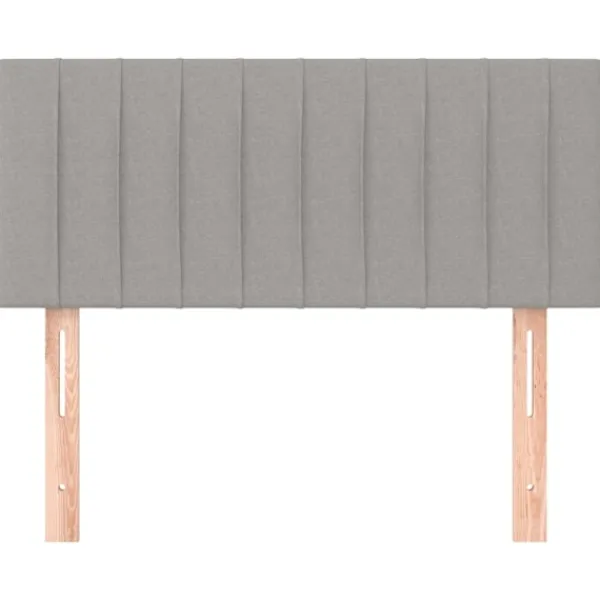 vidaXL Sängar>Sänggavel 90x5x78/88 cm tyg Grå