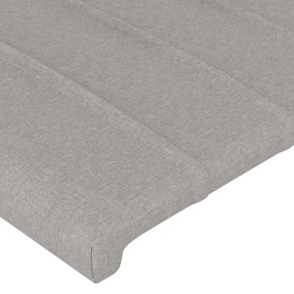 vidaXL Sängar>Sänggavel 90x5x78/88 cm tyg Grå