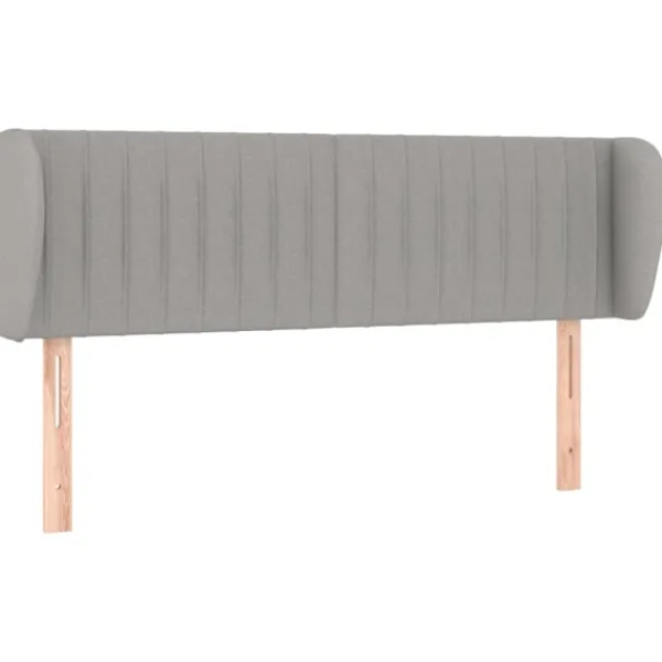 vidaXL Sängar>Sänggavel med kanter ljus 147x23x78/88 cm tyg