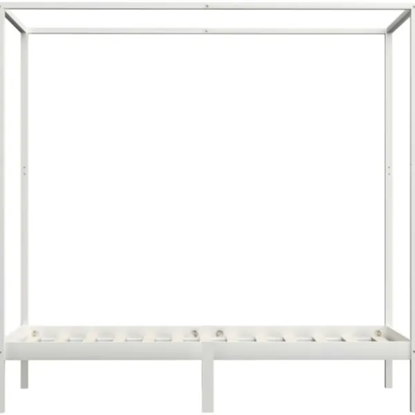 vidaXL Sängar>Sänghimmel utan madrass massivt trä 90x200 cm