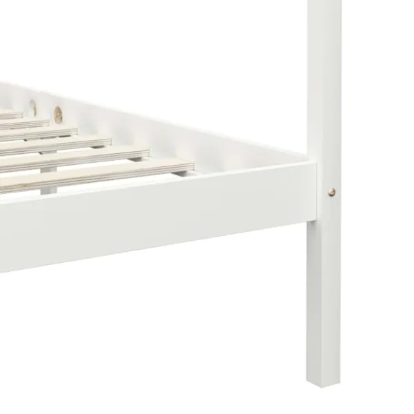 vidaXL Sängar>Sänghimmel utan madrass massivt trä 90x200 cm