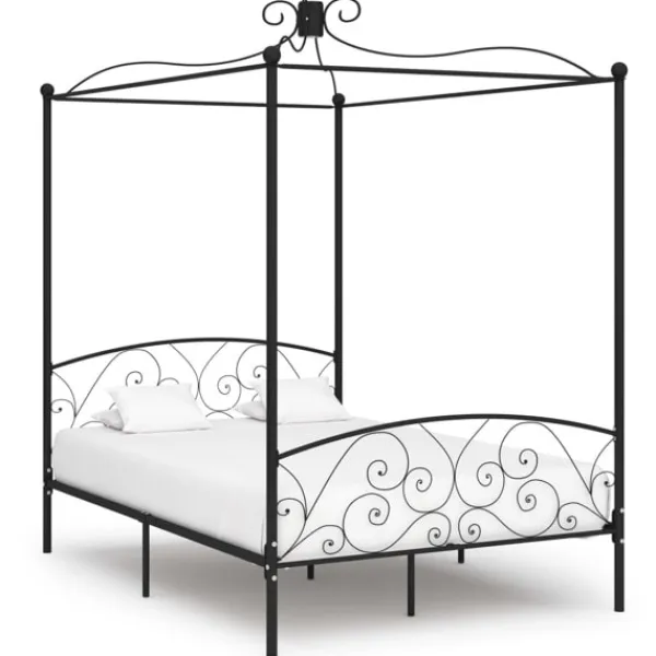 vidaXL Sängar>Sänghimmel utan madrass metall 140x200 cm