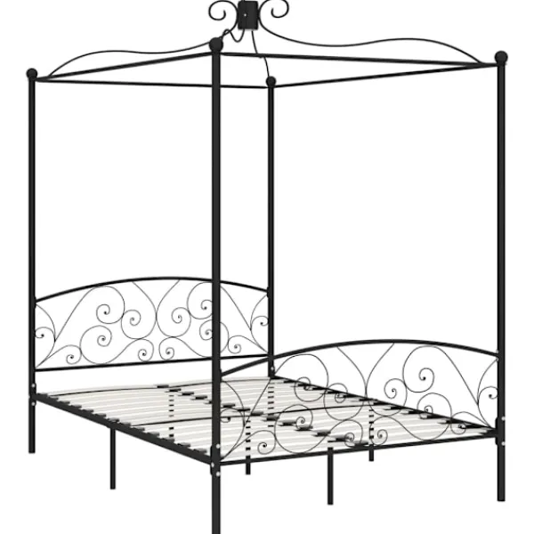 vidaXL Sängar>Sänghimmel utan madrass metall 140x200 cm