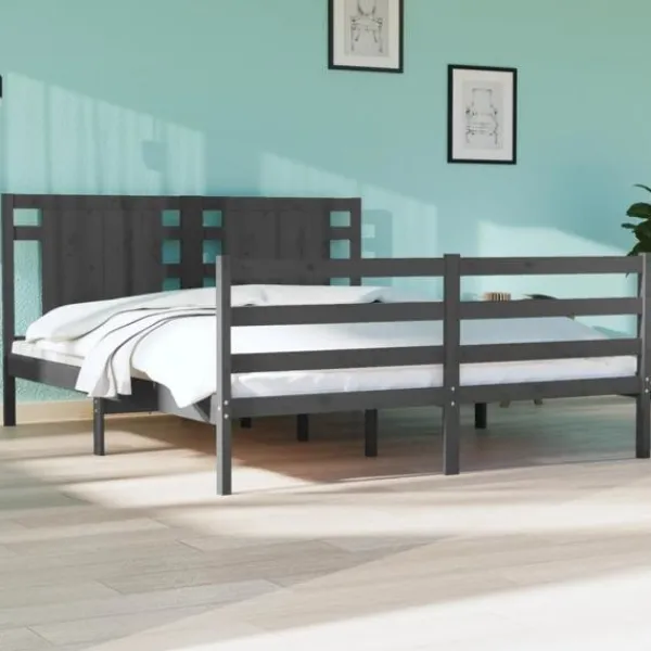 vidaXL Sängar>Sängram massiv furu 140x190 cm