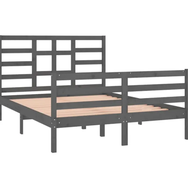 vidaXL Sängar>Sängram massivt trä 140x190 cm