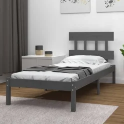 vidaXL Sängar>Sängram massivt trä 90x200 cm
