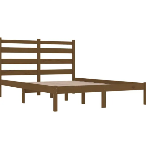 vidaXL Sängar>Sängram honungs massiv furu 140x200 cm