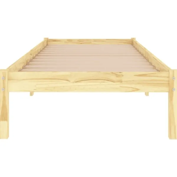 vidaXL Sängar>Sängram massiv furu 90x200 cm