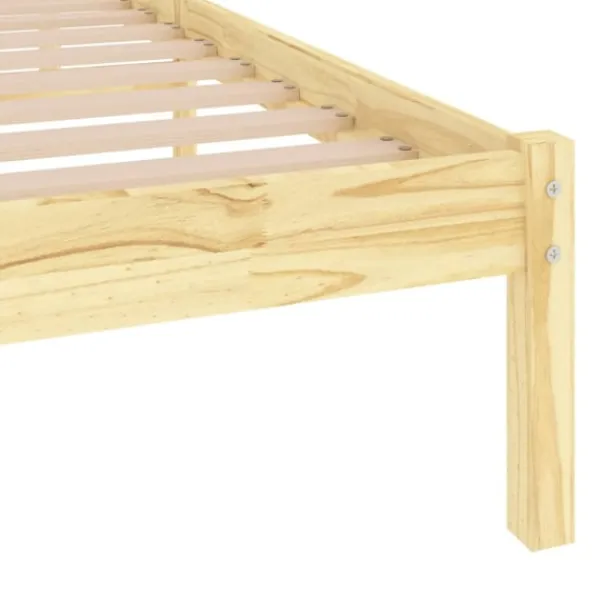 vidaXL Sängar>Sängram massiv furu 90x200 cm