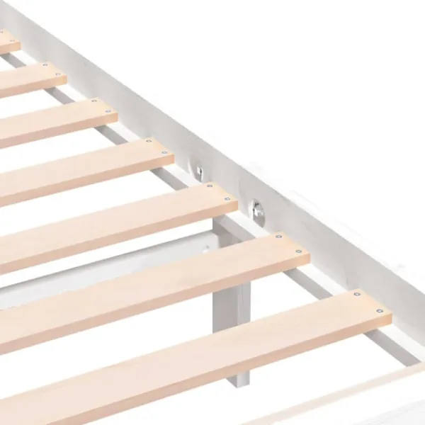 vidaXL Sängar>Sängram massiv furu 90x190 cm vit