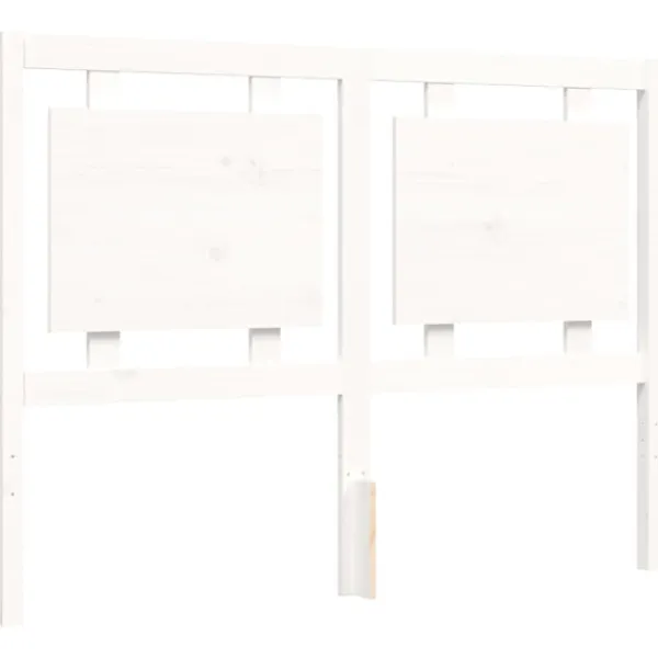 vidaXL Sängar>Sängram med huvudgavel 120x200 cm massivt trä