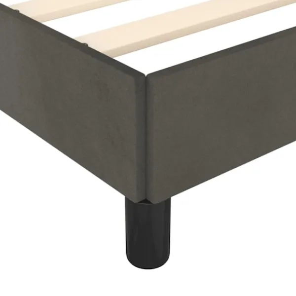 vidaXL Sängar>Sängram med huvudgavel mörk 180x200 cm sammet
