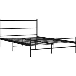 vidaXL Sängar>Sängram med huvudgavel utan madrass 140x200 cm metall