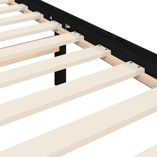 vidaXL Sängar>Sängram med huvudgavel 90x200 cm massivt trä