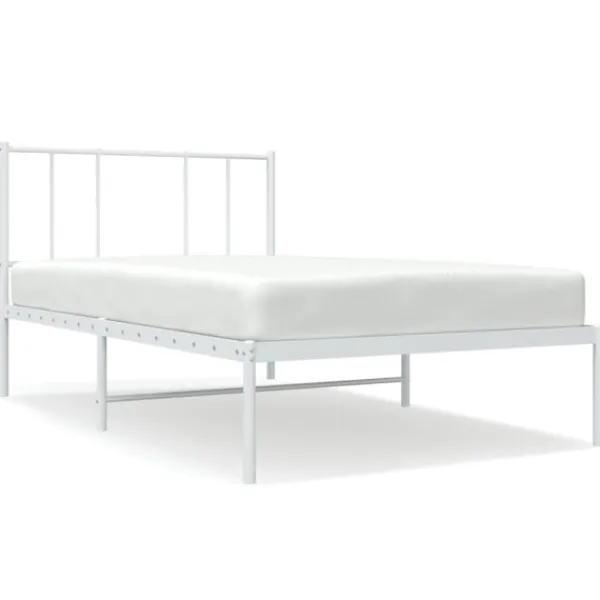 vidaXL Sängar>Sängram med huvudgavel metall 80x200 cm