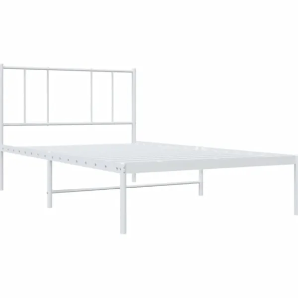 vidaXL Sängar>Sängram med huvudgavel metall 80x200 cm