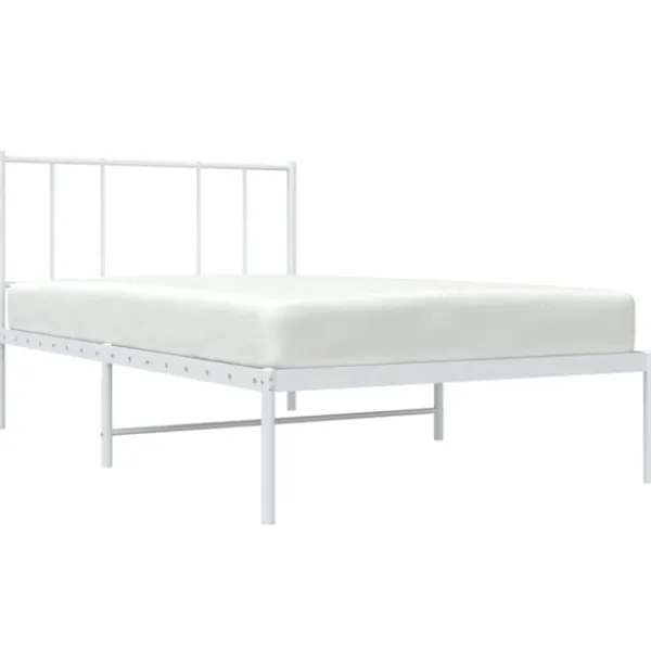 vidaXL Sängar>Sängram med huvudgavel metall 80x200 cm