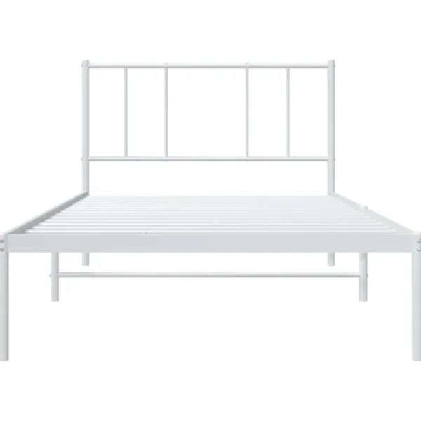 vidaXL Sängar>Sängram med huvudgavel metall 80x200 cm