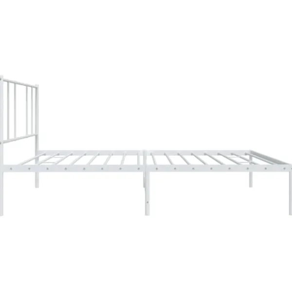 vidaXL Sängar>Sängram med huvudgavel metall 80x200 cm