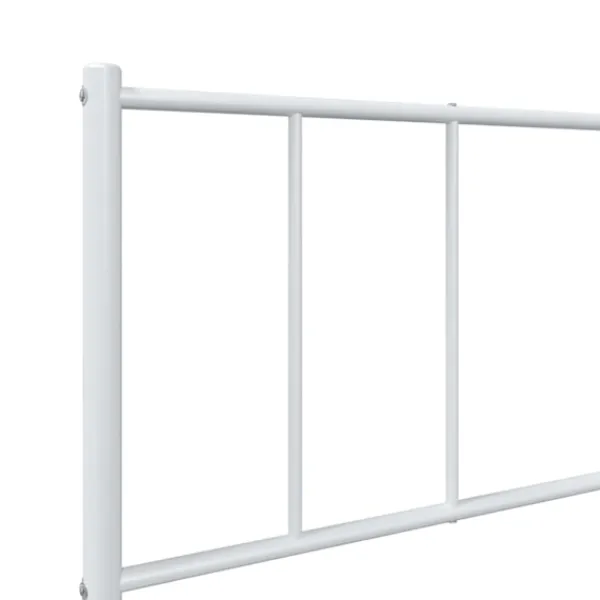 vidaXL Sängar>Sängram med huvudgavel metall 80x200 cm