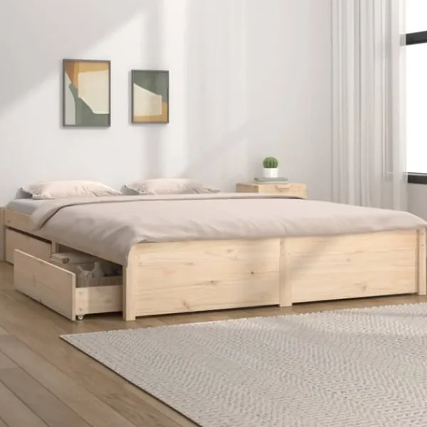 vidaXL Sängar>Sängram med lådor 180x200 cm